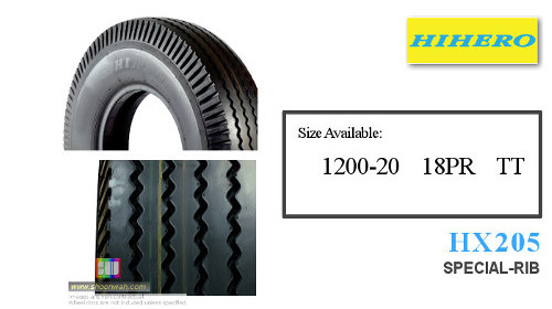 12.00-20 HX205 SPECIAL RIB 18PR HIHERO truck bus tire