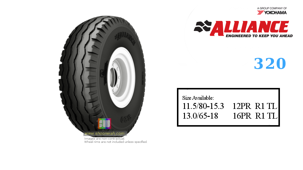 13.0/65-18 &nbsp 13x65-18 &nbsp 13/65-18  Alliance 320 R1 Agricultural Implement & Trailer Tires