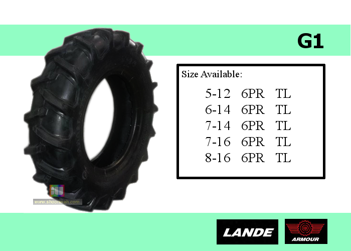 5-12 Lande Armour agriculture ag tractor tubeless tire