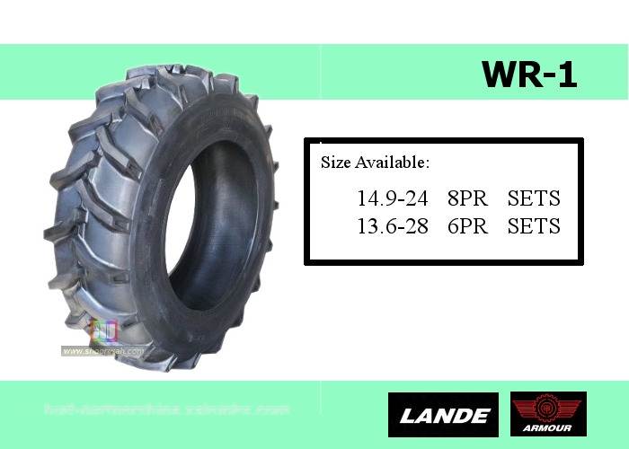 Lande (Armour) 14.9-24 8PR WR1 AG farm tractor tires