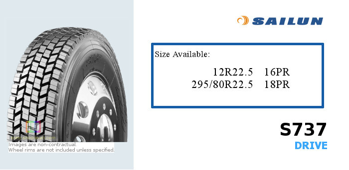 295/80R22.5 Sailun 18PR S737 LUG tubeless TL radial tires
